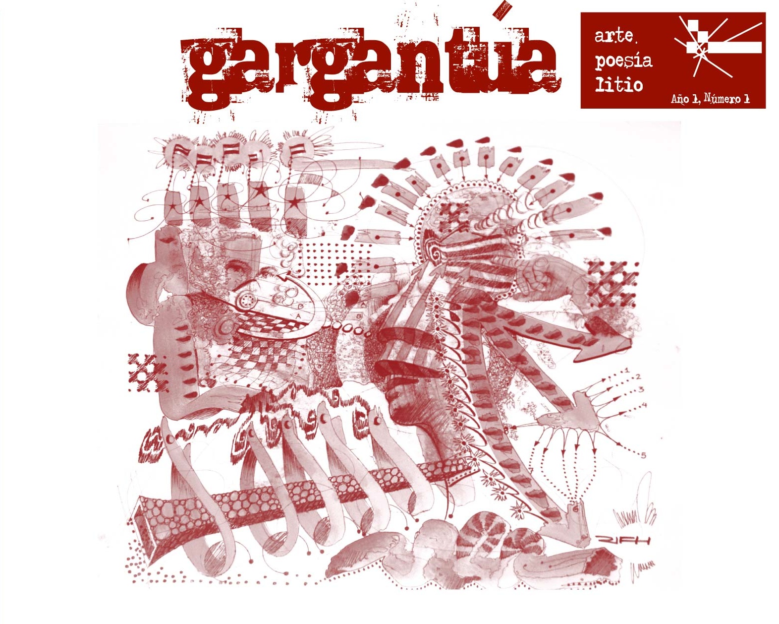 Primera edición de Gargantúa, arte a cargo de RIFH Iván Fiallos